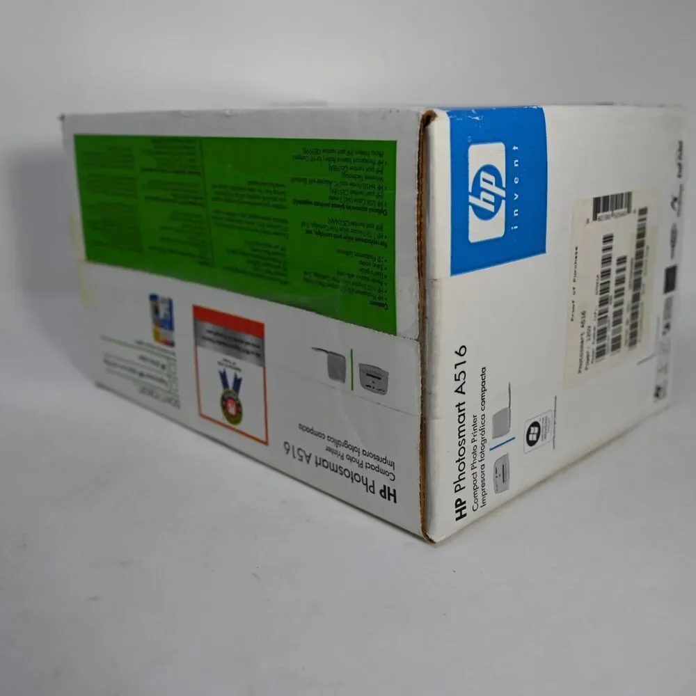 HP Photosmart A516 Compact 4x6 Photo Printer New Factory Sealed in Box